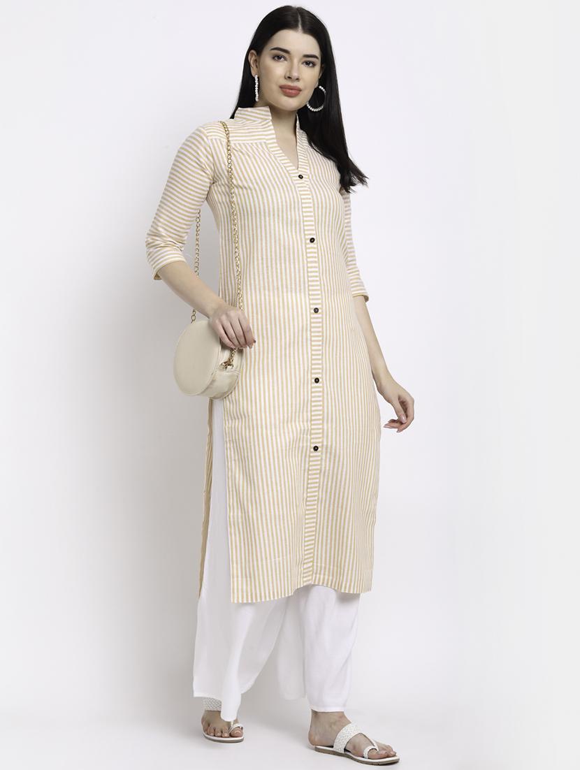 women's straight kurta - 18213820 - Standard Image - 3