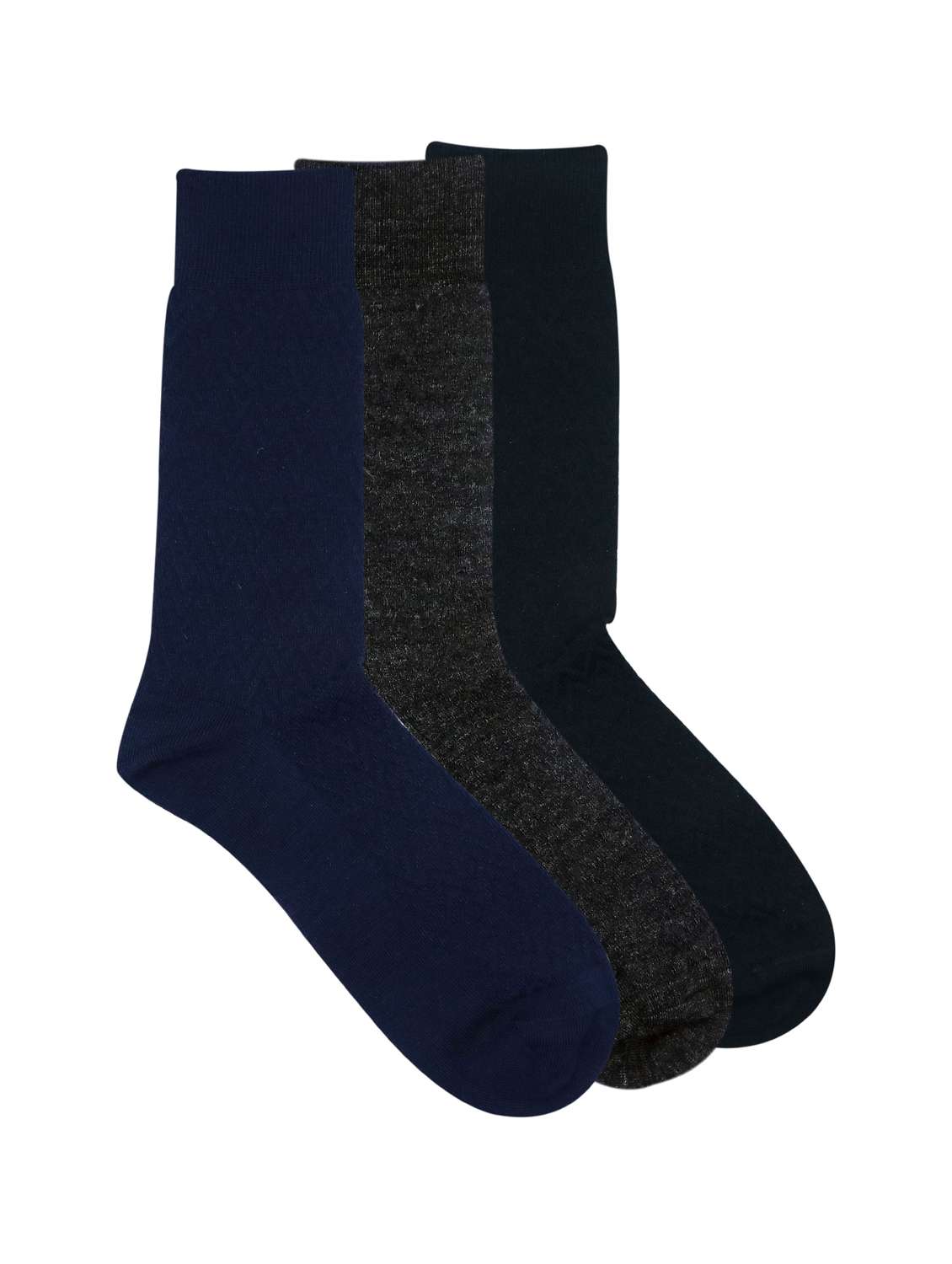 men pack of 3 solid above ankle length socks