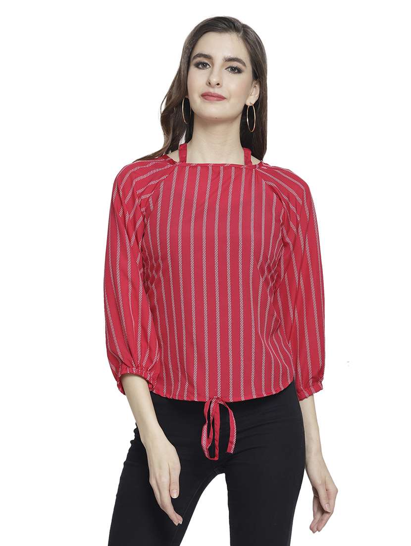 women's straight boat neck top - 18214106 -  Zoom Image - 0