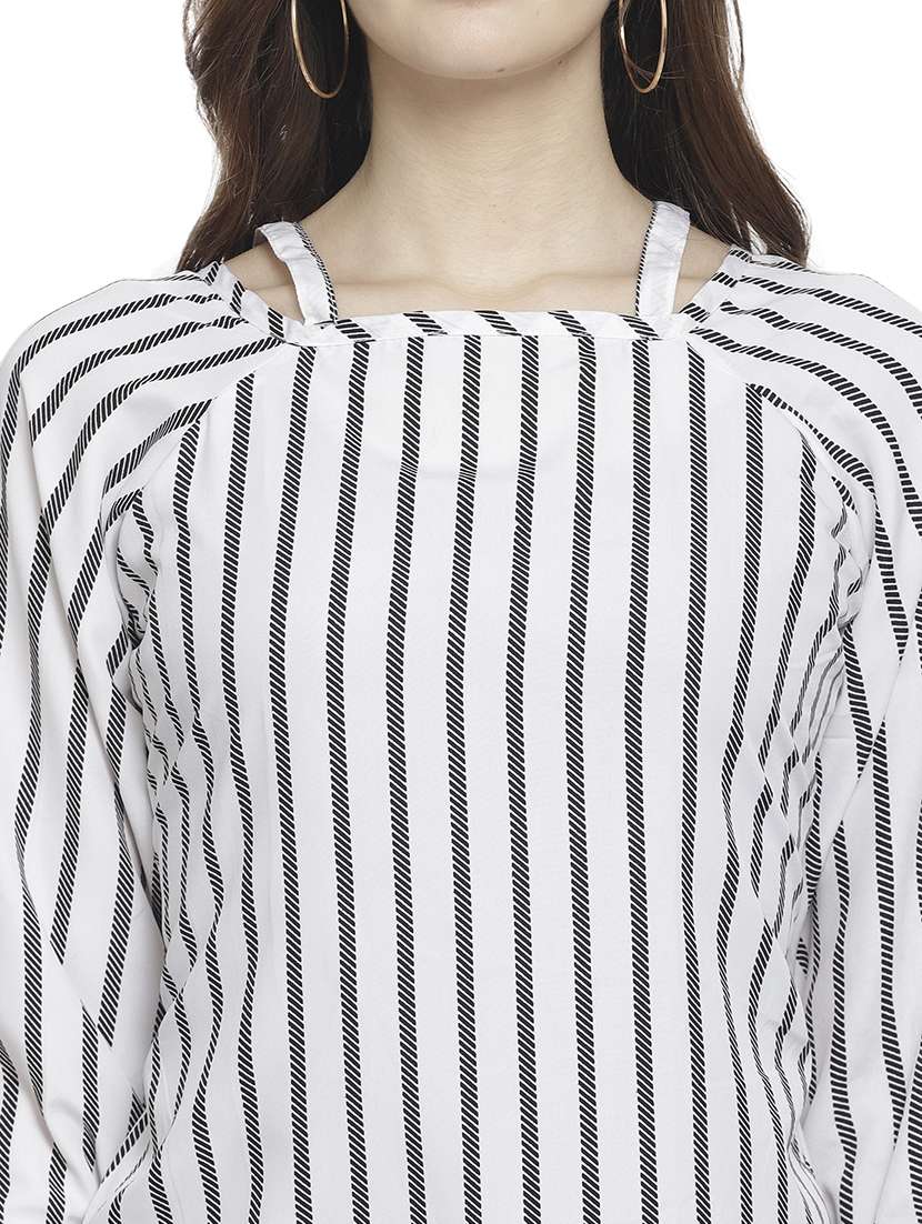 women's straight boat neck top - 18214107 - Standard Image - 5