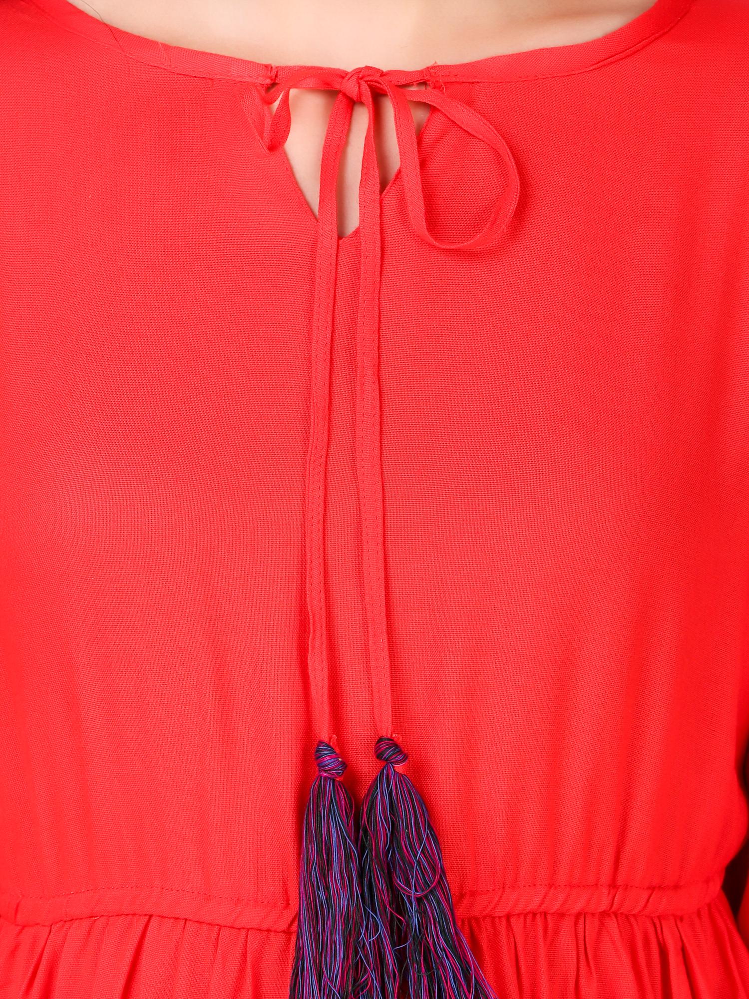 orange rayon top - 18215137 - Standard Image - 3
