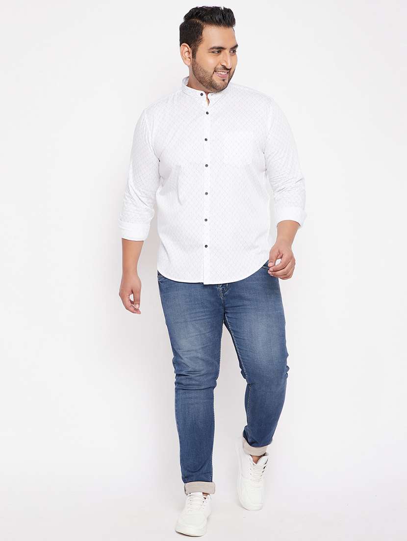 mens geometric casual shirt - 18215141 -  Standard Image - 3