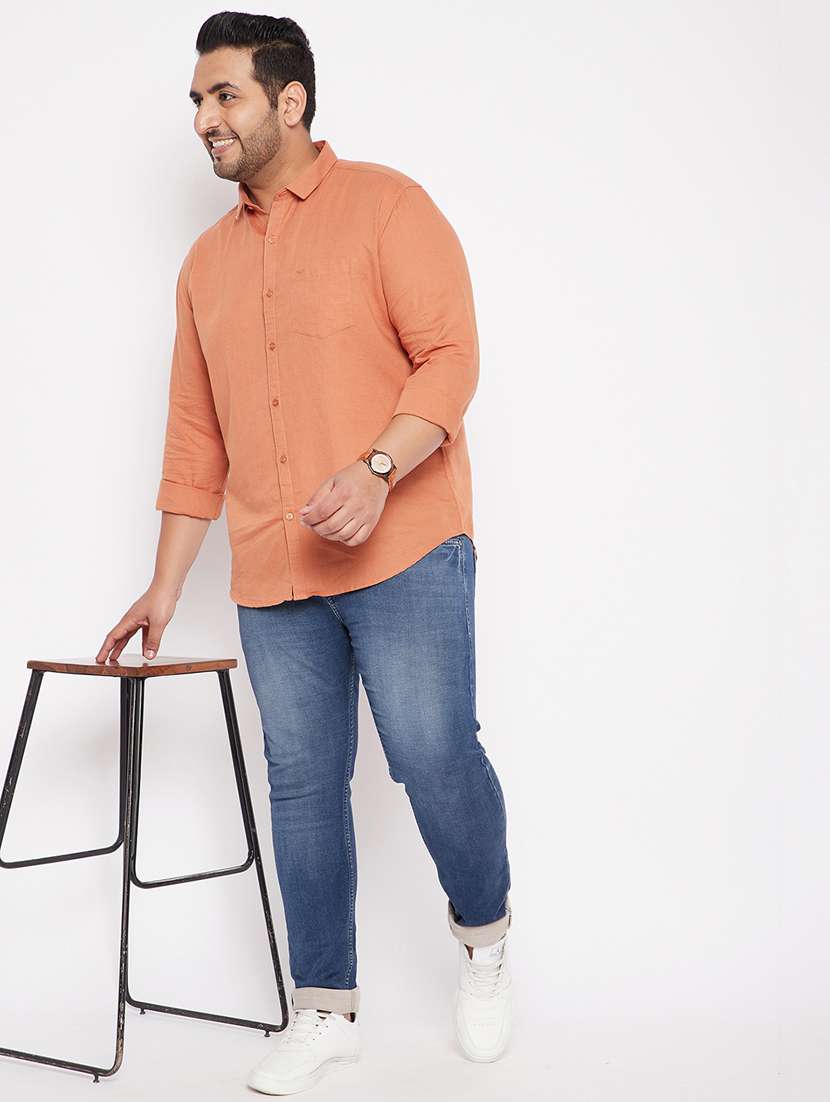 mens solid casual shirt - 18215220 -  Standard Image - 3