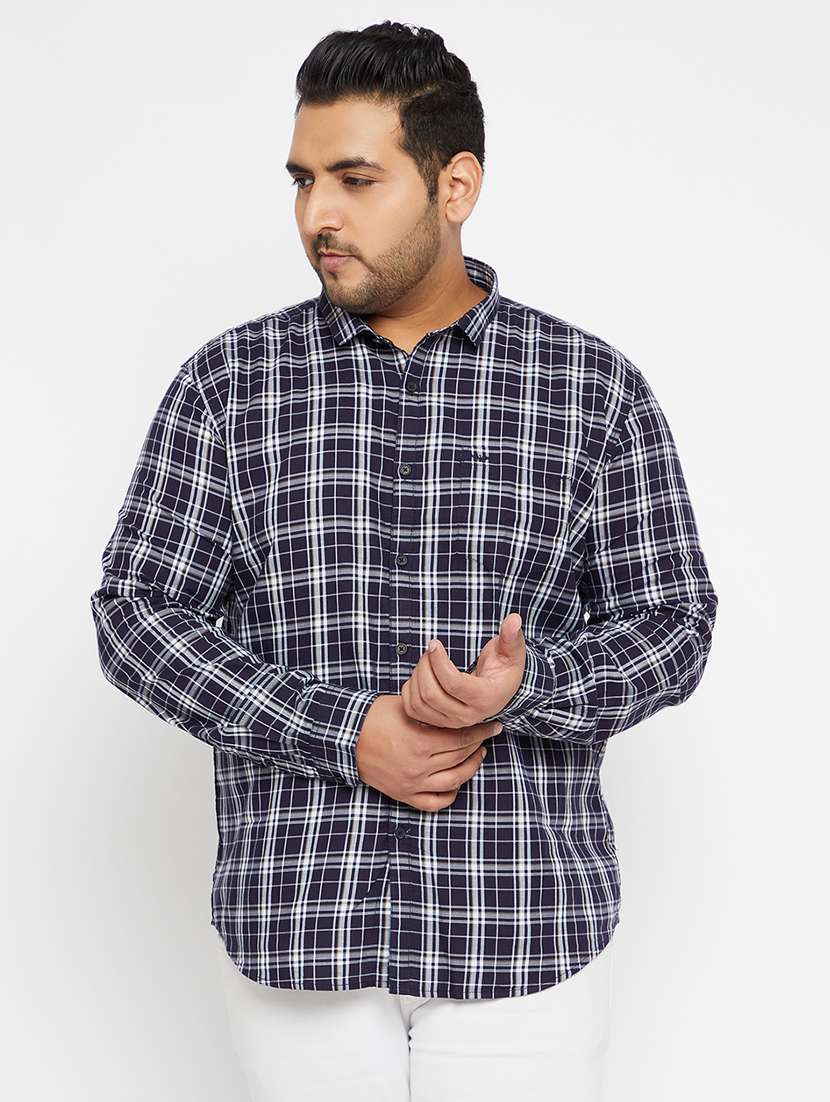 mens checks casual shirt
