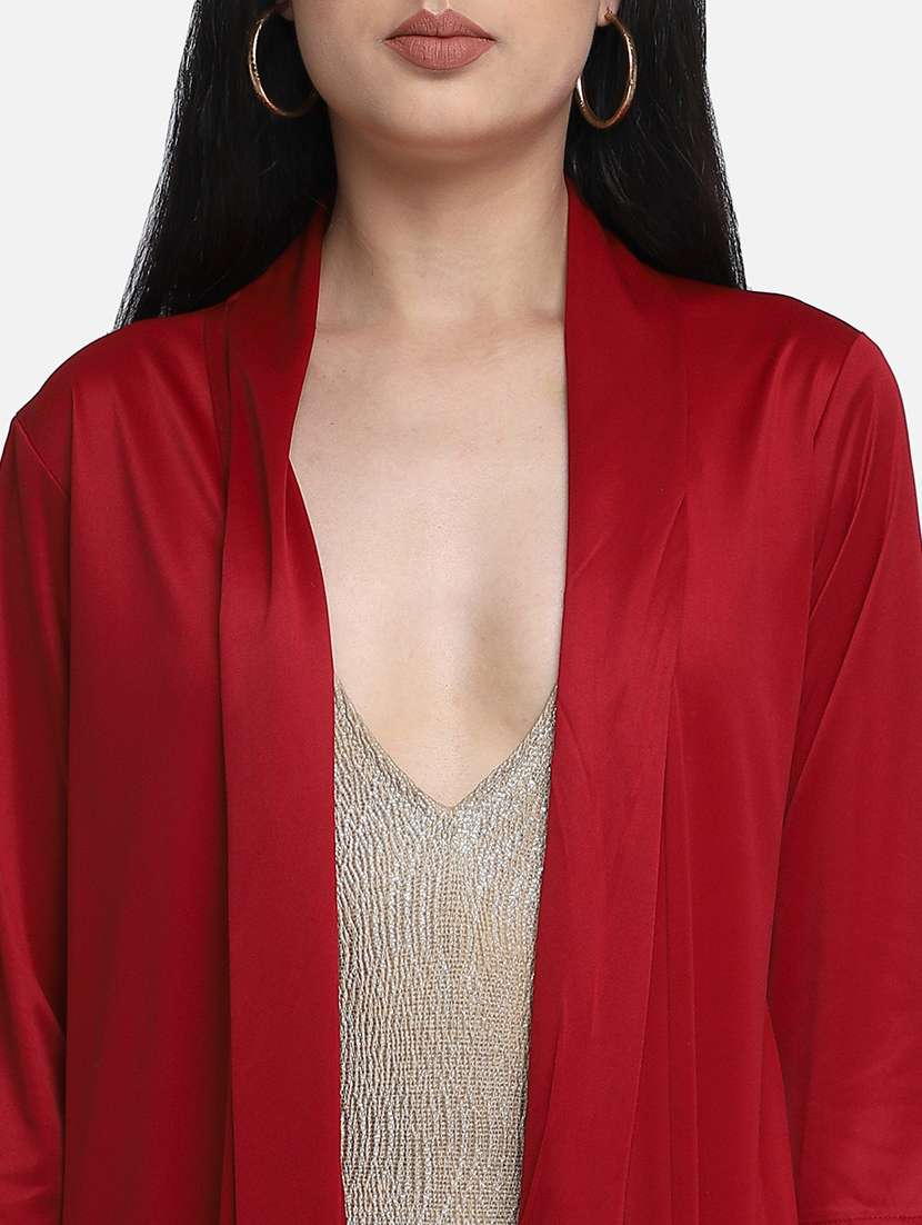 red solid regular coverup - 18217137 -  Standard Image - 3