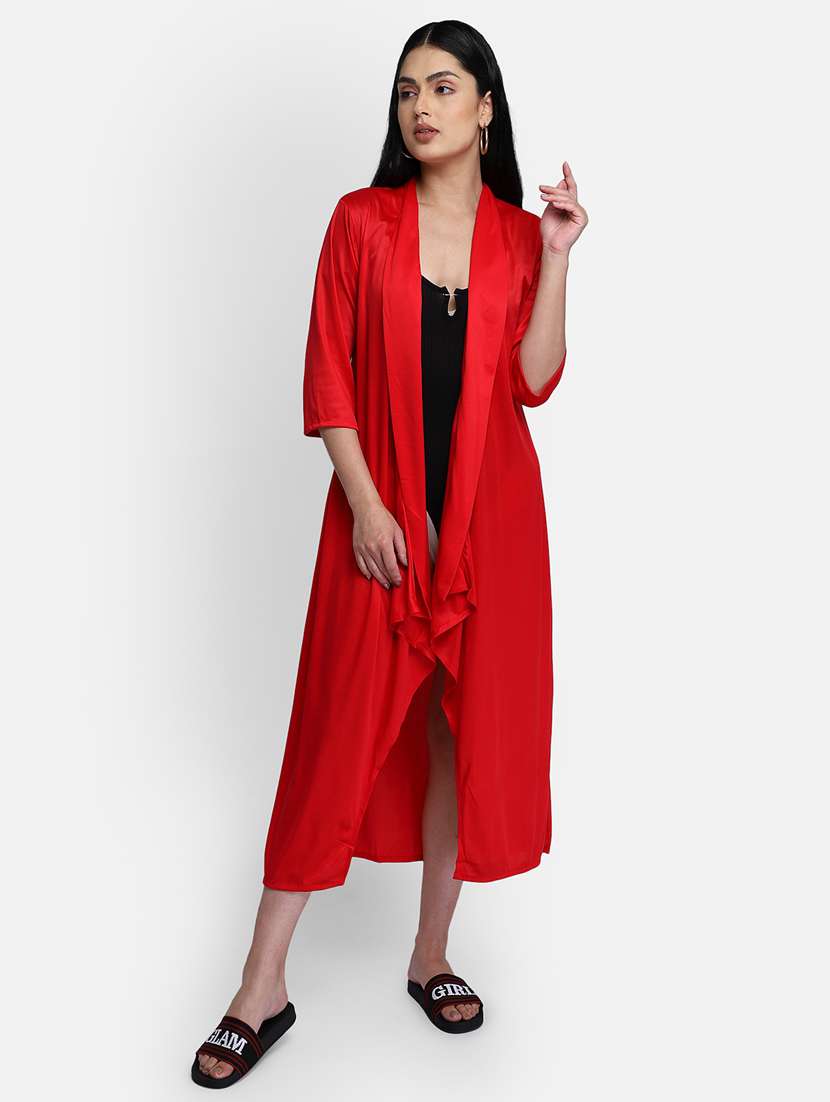 red solid regular coverup