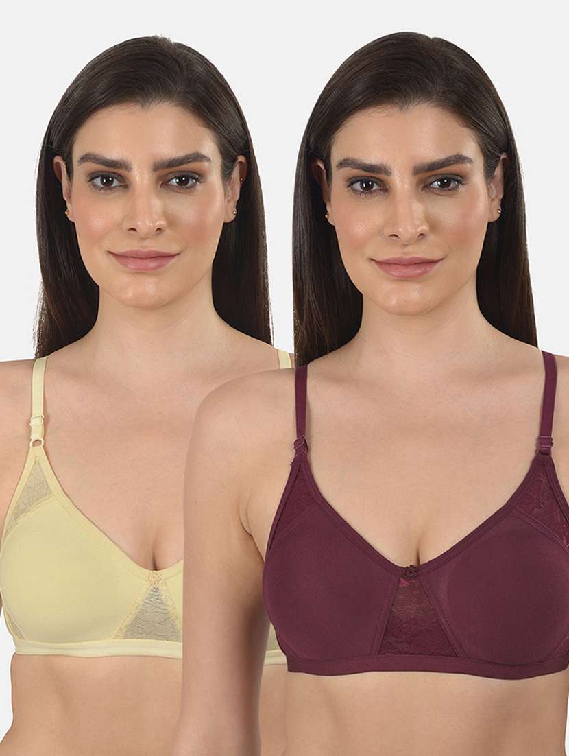 set of 2 solid combos bra