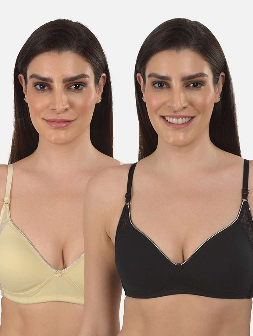 set of 2 solid combos bra