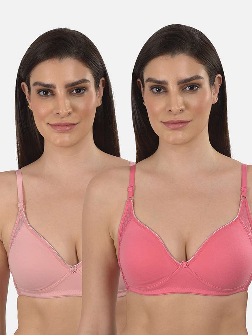 set of 2 solid combos bra