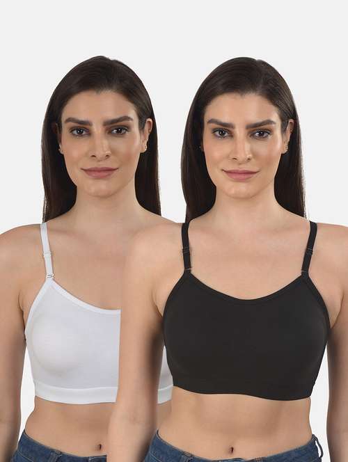 set of 2 solid bralette bra - 18217933 -  Standard Image - 0