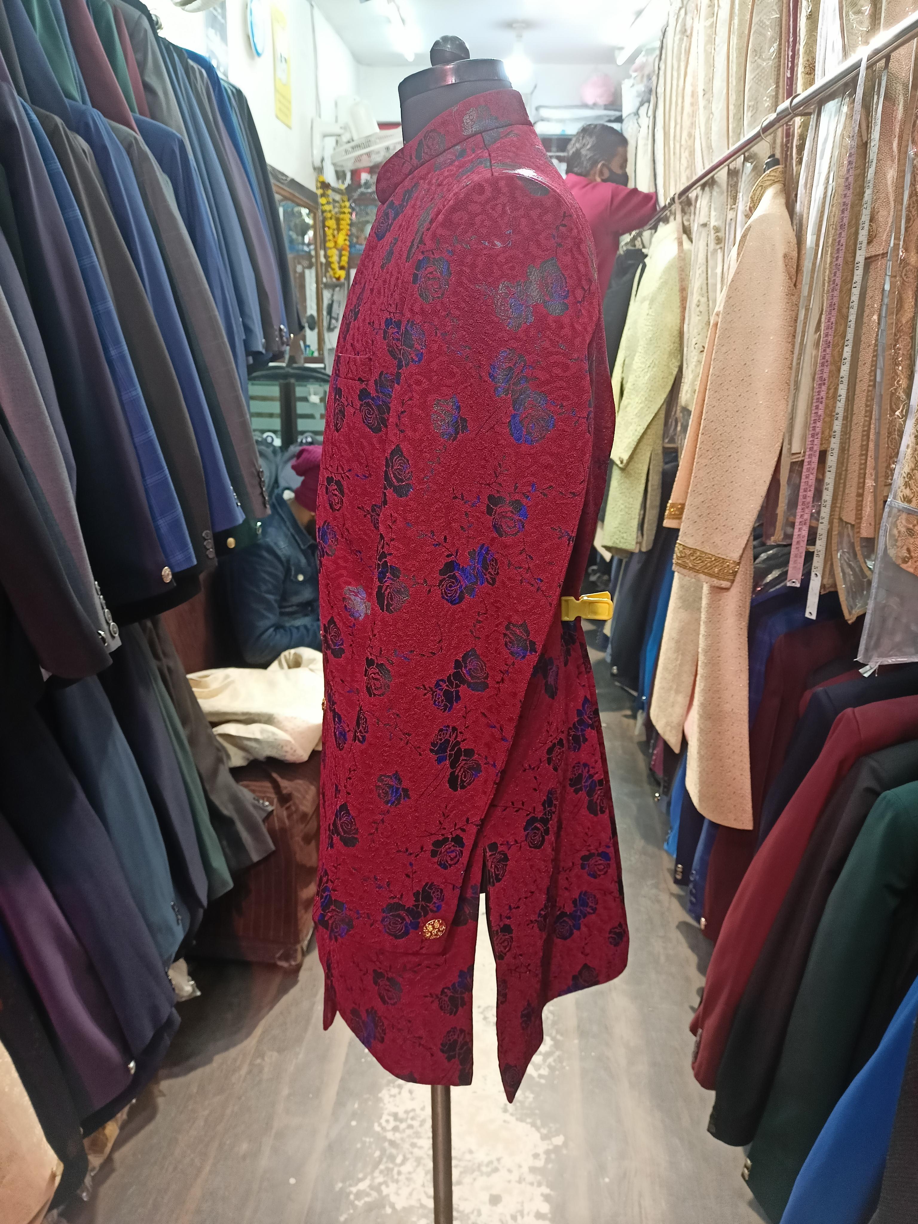 indo western for men's in jacquard - 18218272 - Zoom Image - 0