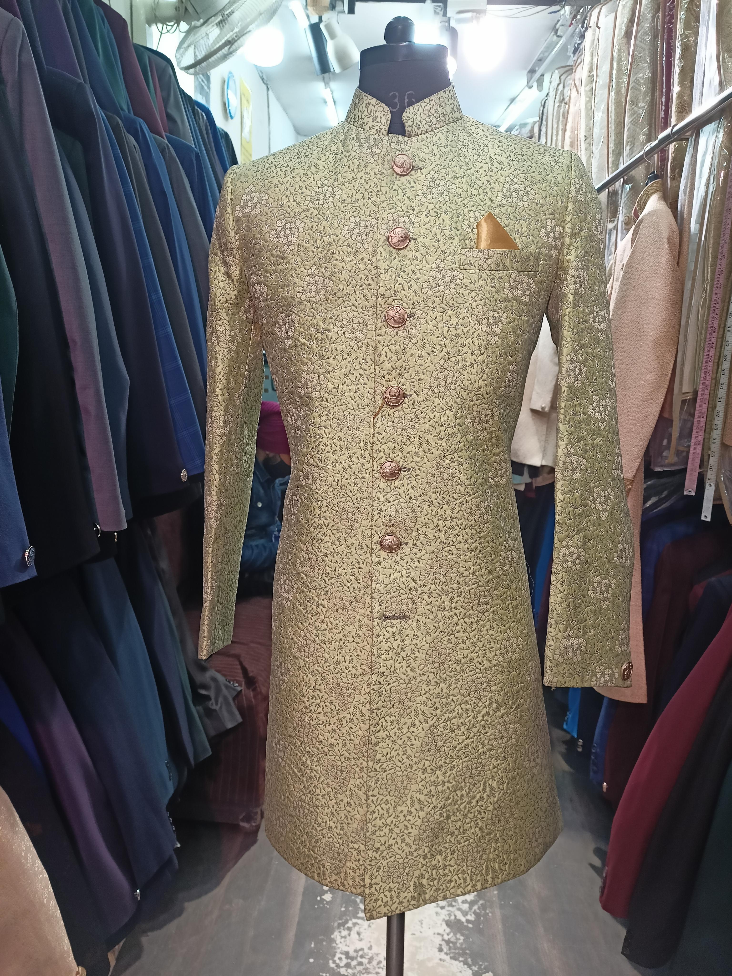 indo western for men's in brocade  - 18218274 -  Zoom Image - 0