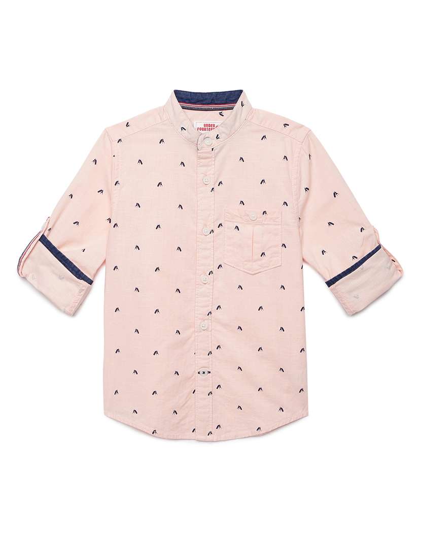 pink printed  shirt