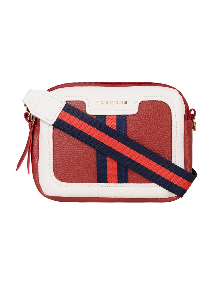red leatherette (pu) sling bag - 18219515 -  Zoom Image - 0