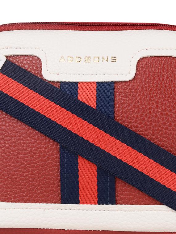 red leatherette (pu) sling bag - 18219515 - Standard Image - 3