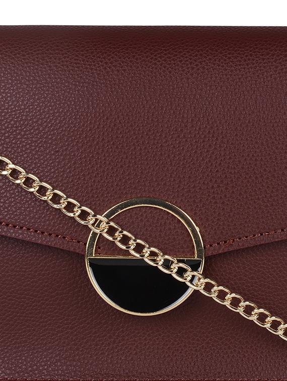 wine leatherette (pu) sling bag - 18219516 - Standard Image - 3