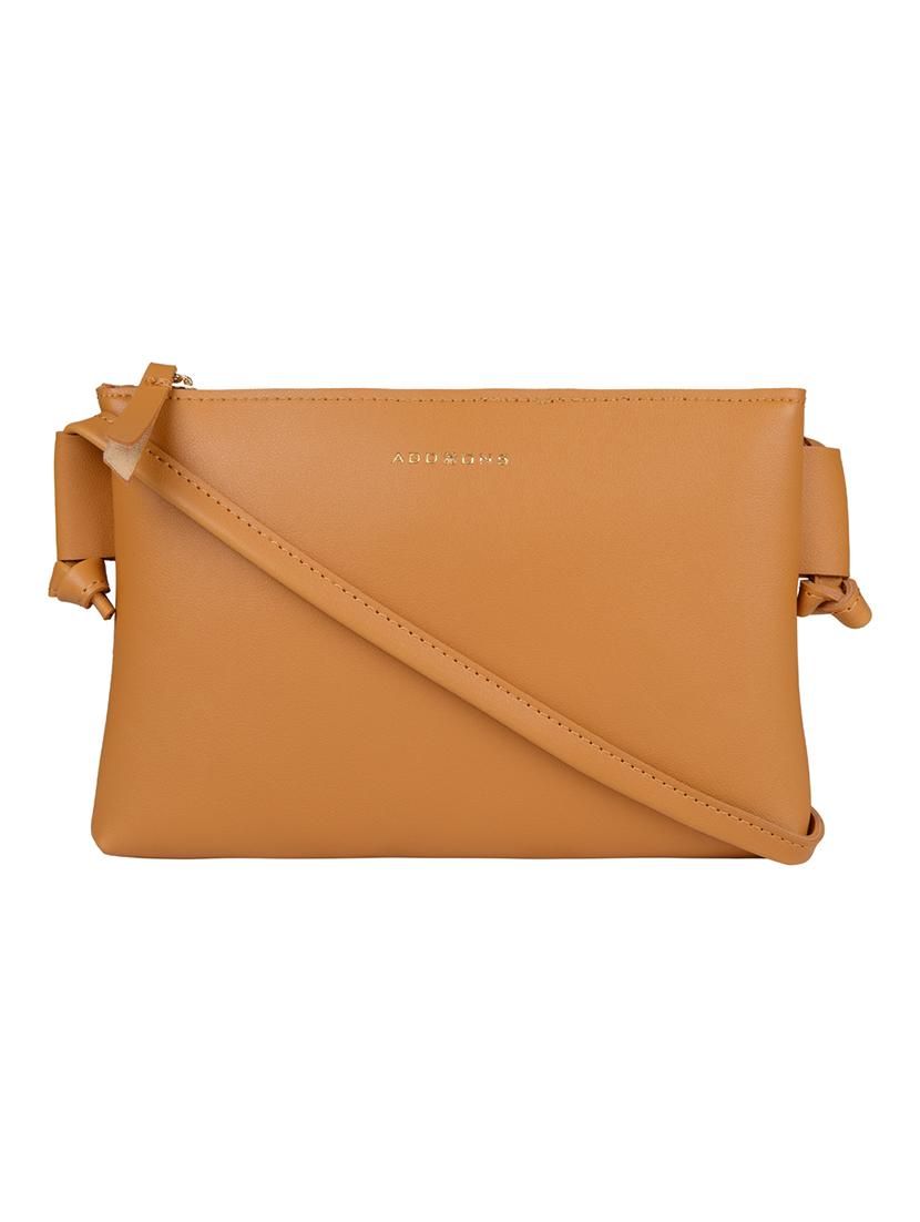 yellow leatherette (pu) sling bag - 18219522 -  Zoom Image - 0