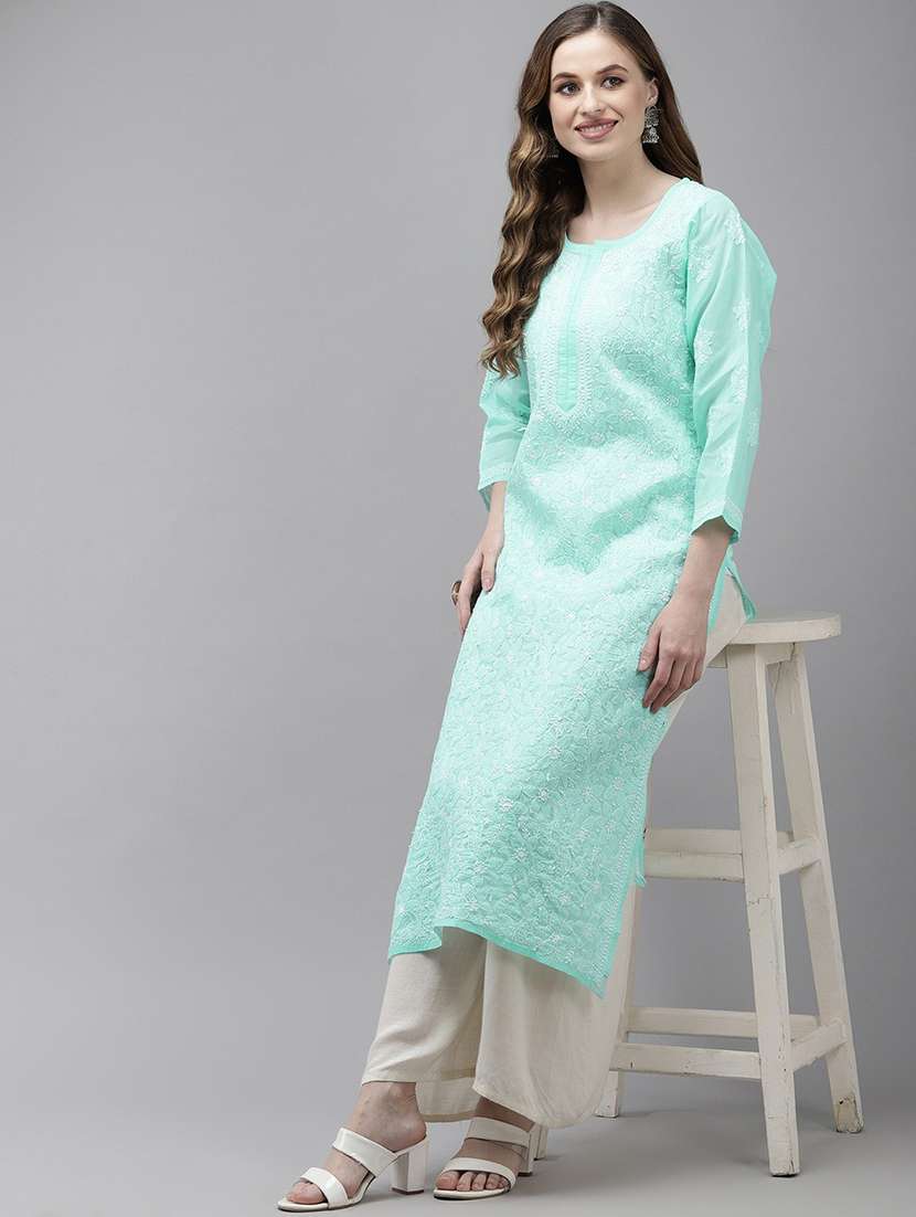 women's straight kurta - 18219622 -  Standard Image - 3