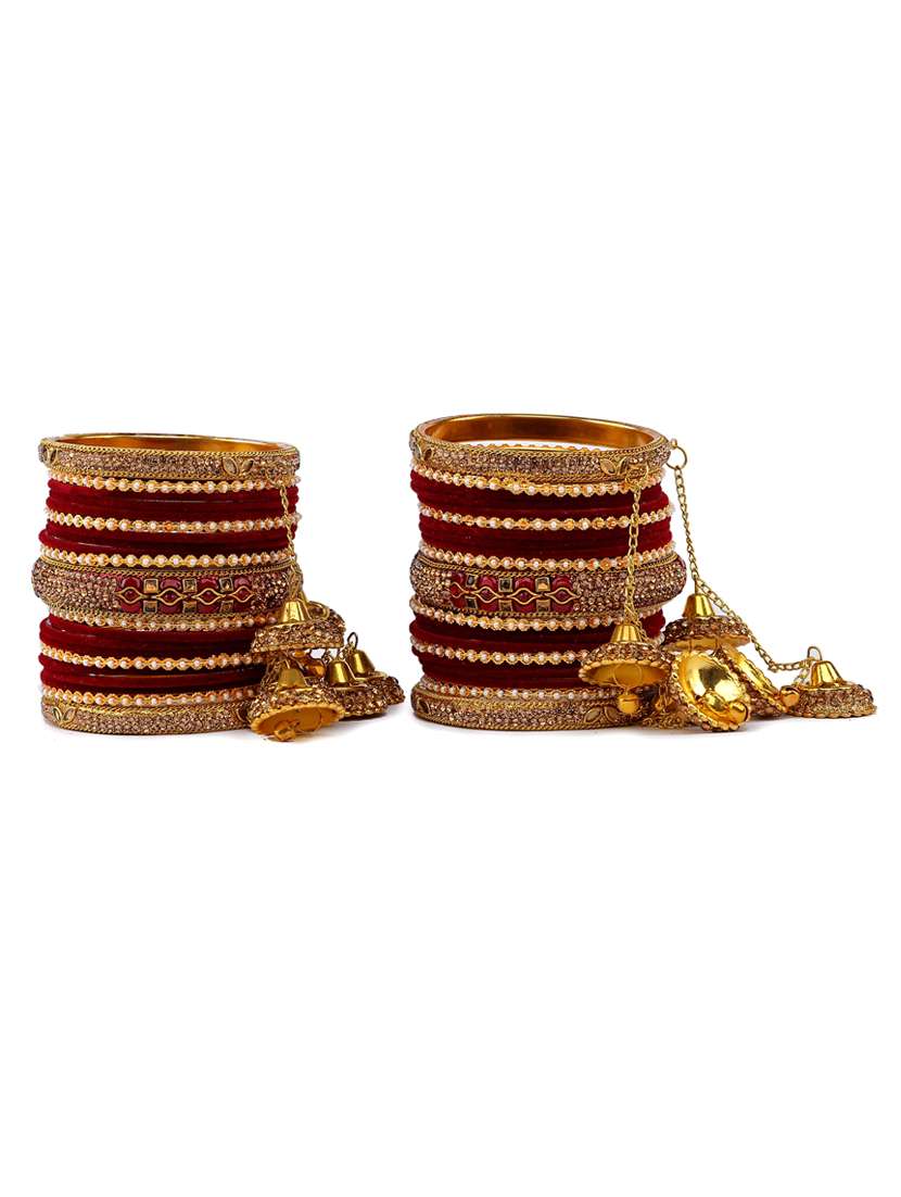 Bridal Bangles Set Chuda Latkan Latkan Dulhan Churi Royal