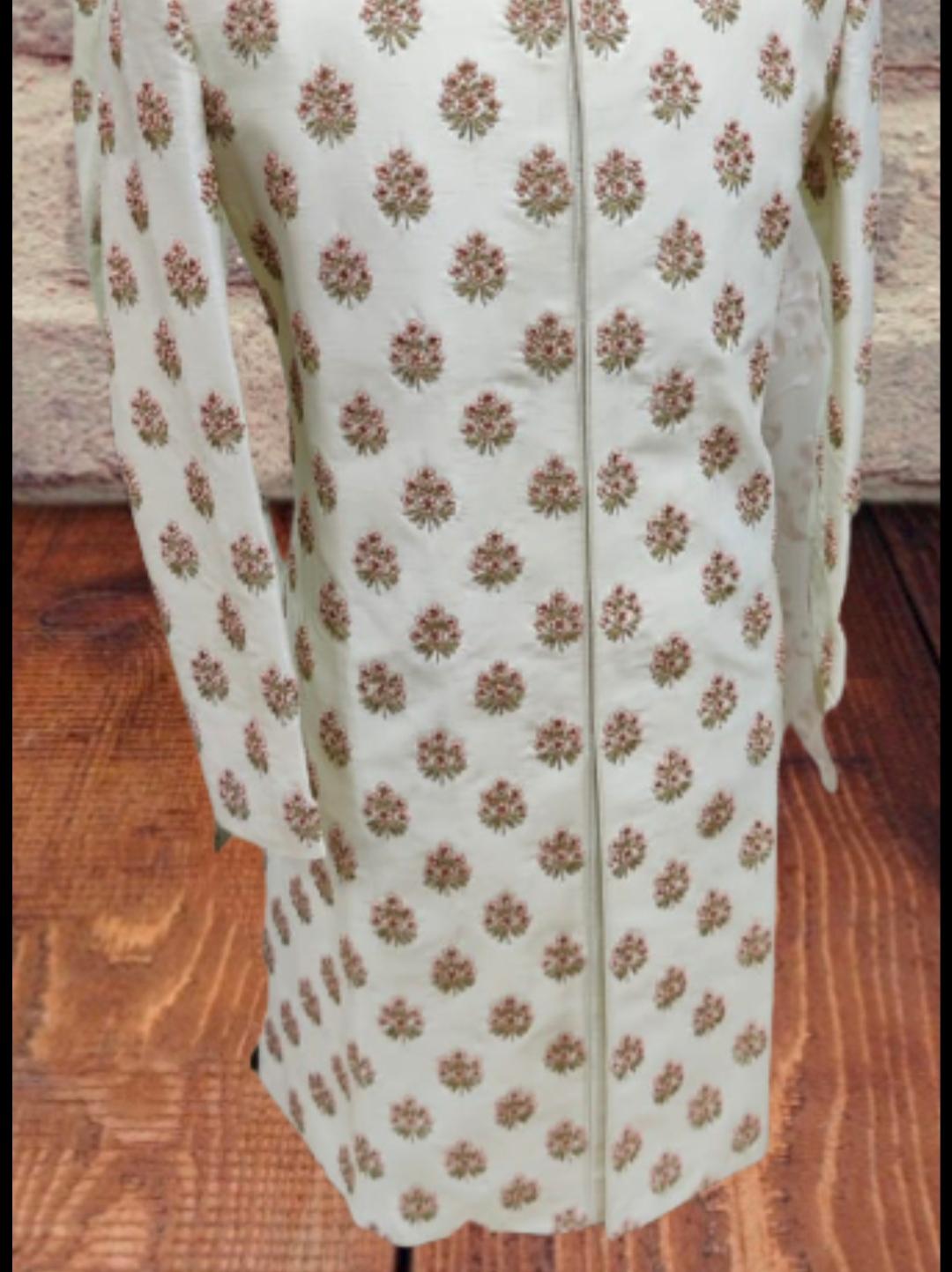 embroidered party wear sherwani  - 18221546 -  Zoom Image - 0