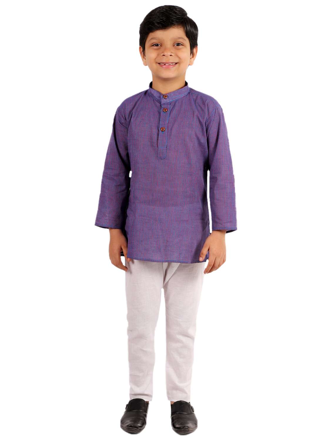 blue stripe kurta set