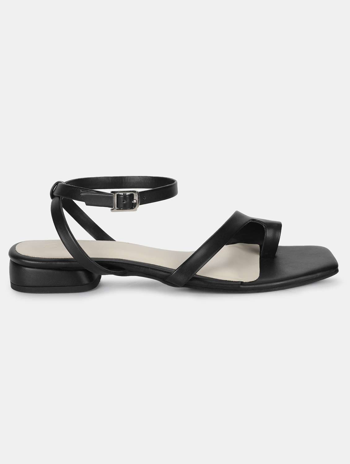 black ankle strap sandal