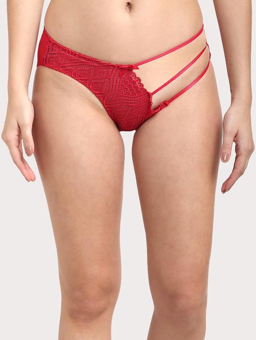 red solid bikini panty - 18224392 - Standard Image - 0