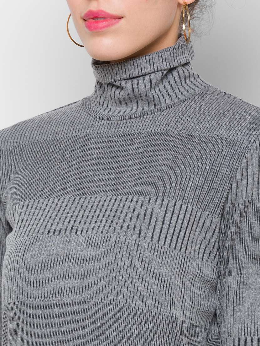 grey stripe bodycon dresses & tunic - 18224557 -  Standard Image - 5