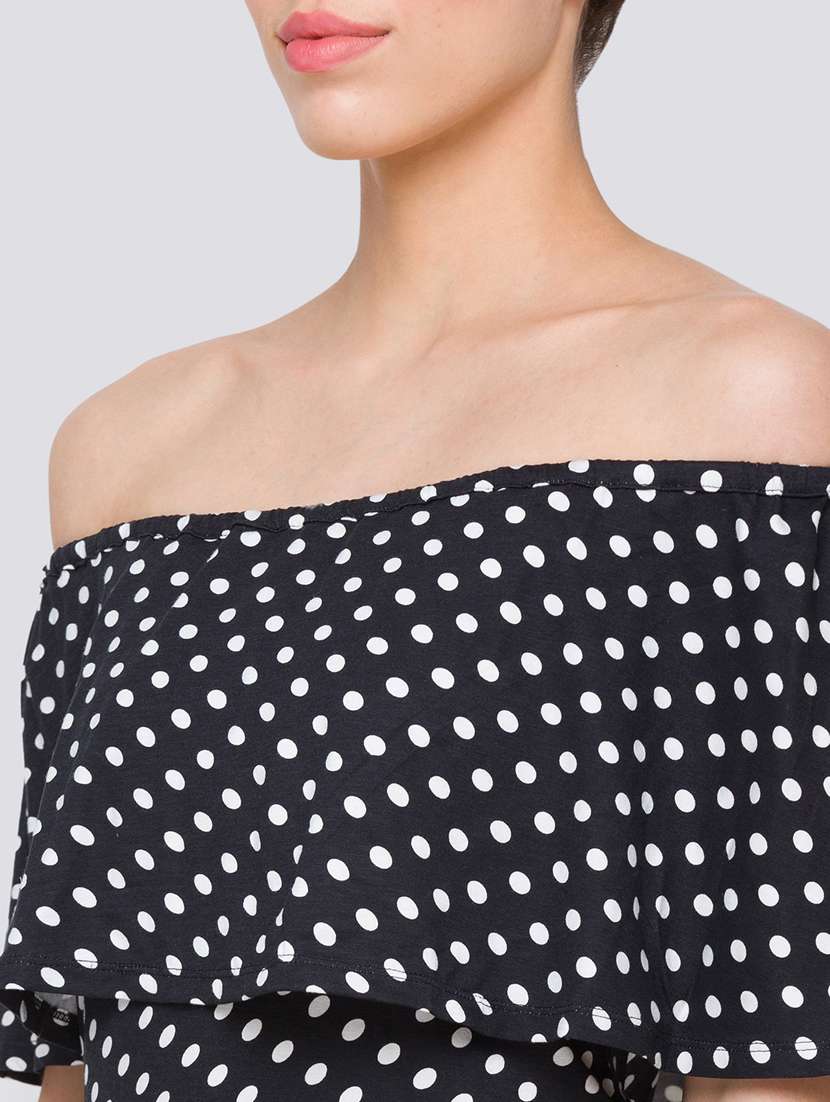 women's crop off shoulder top - 18224575 -  Standard Image - 5