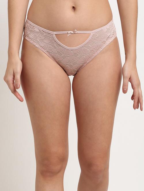 pink solid bikini panty - 18226061 -  Standard Image - 0