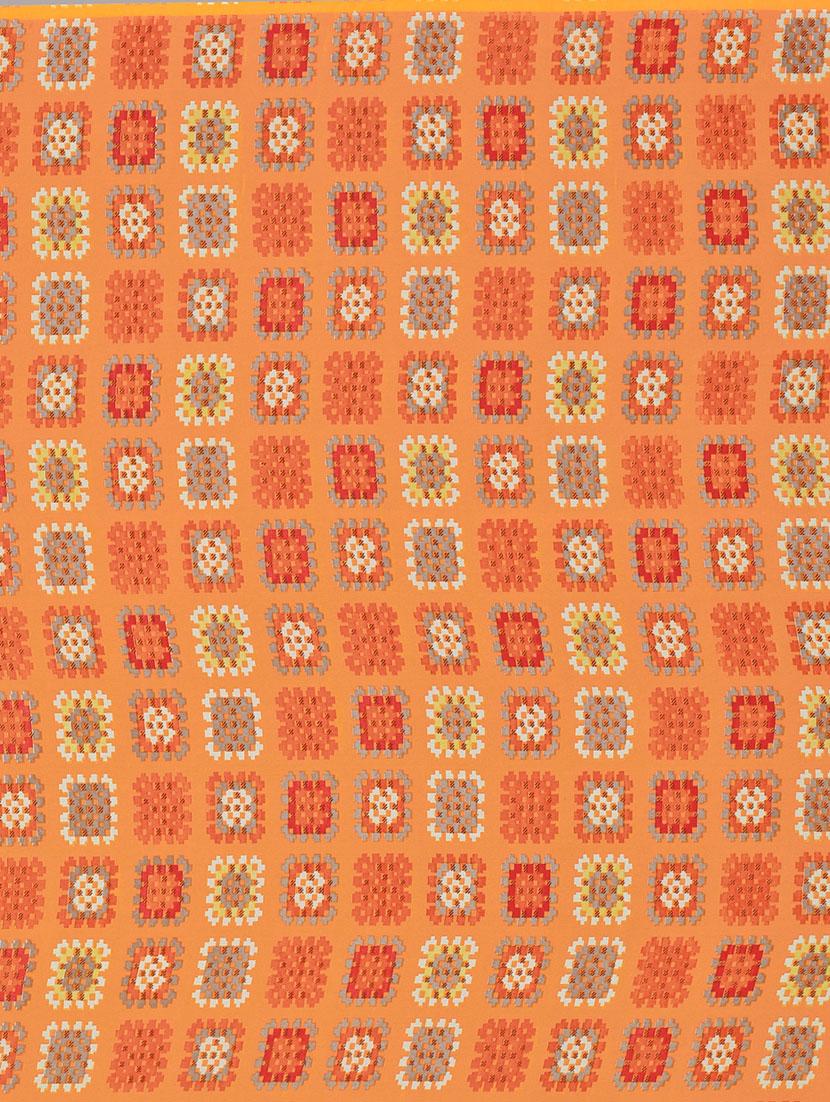 orange georgette printed saree with blouse - 18226312 - Standard Image - 5
