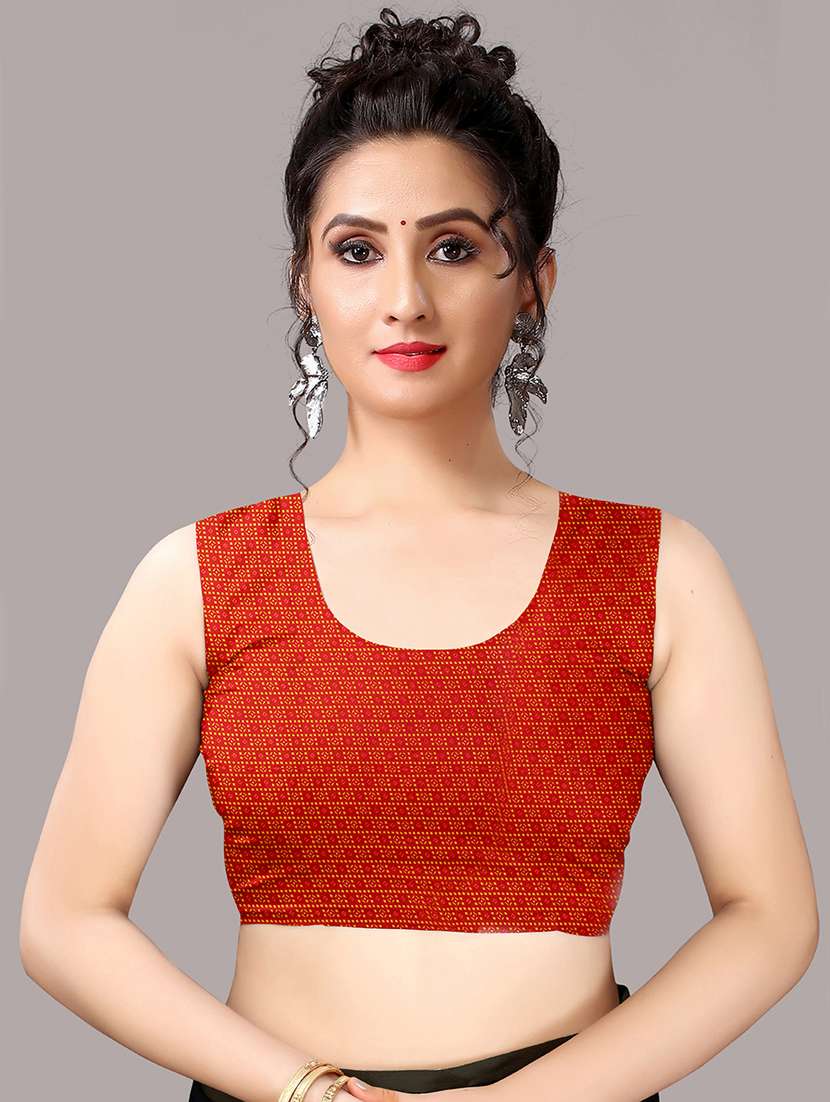 beige georgette printed saree with blouse - 18226319 - Standard Image - 5