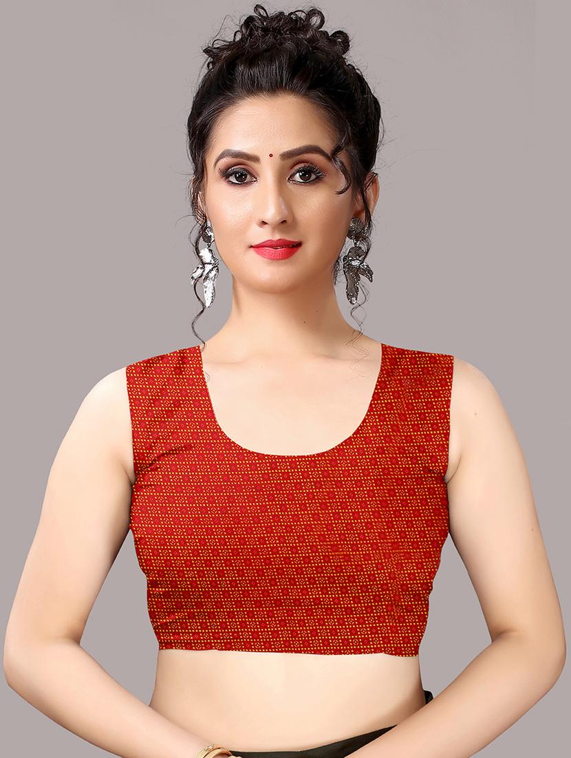 olive. georgette printed saree with blouse - 18226322 - Standard Image - 5