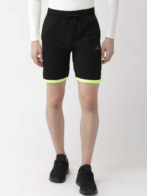black solid side-taped short - 18227014 - Standard Image - 0