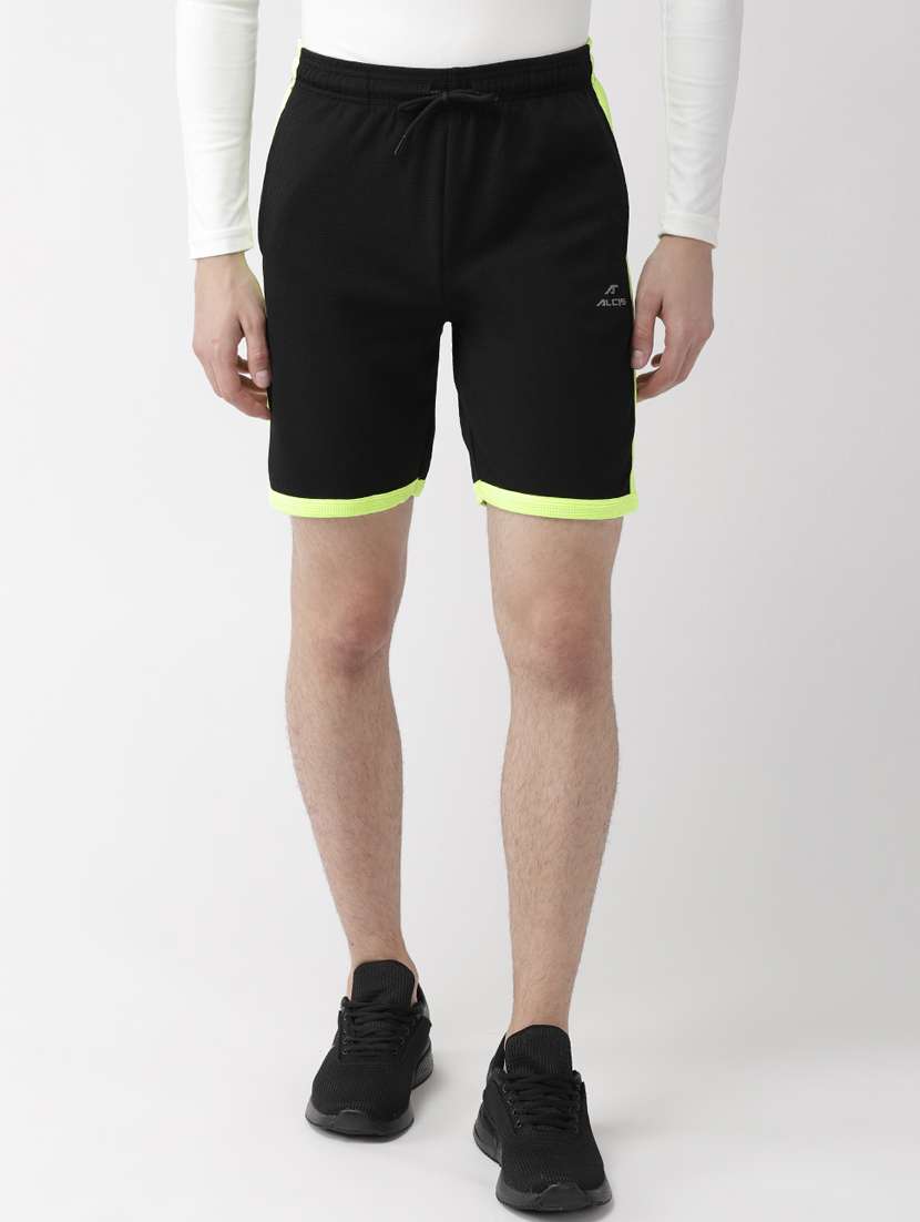 black solid side-taped short - 18227014 - Zoom Image - 0