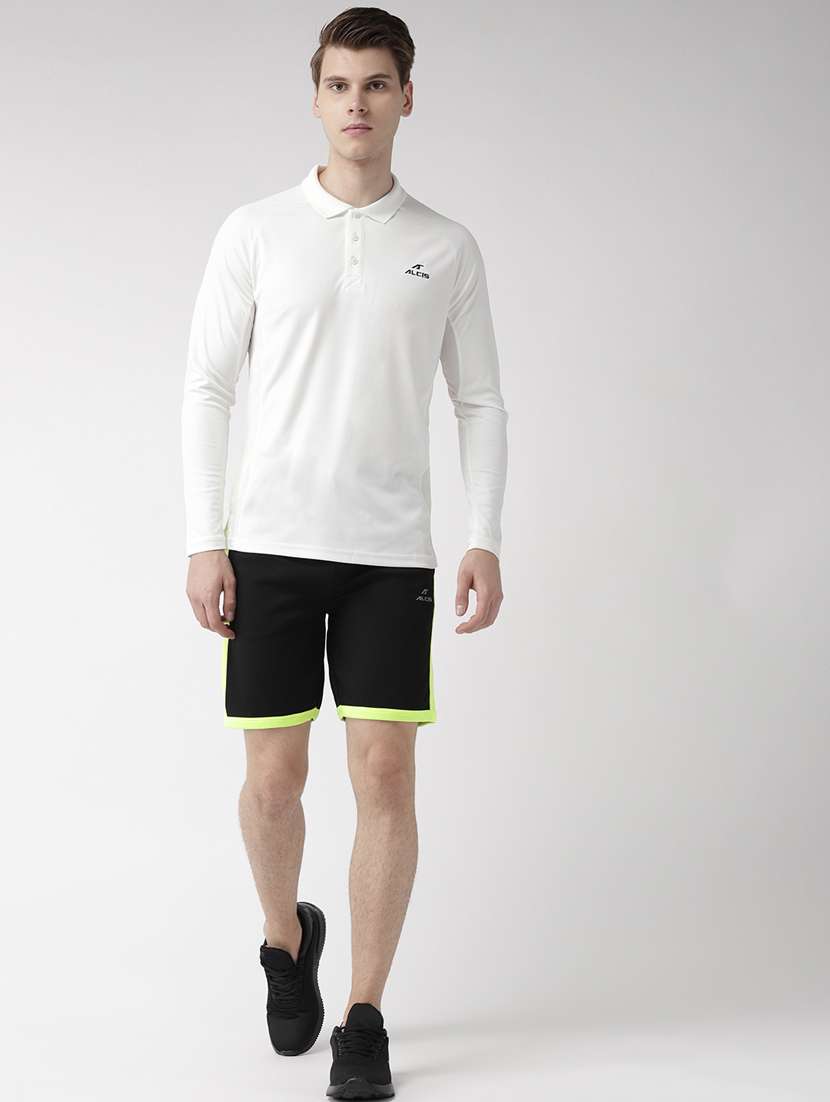 black solid side-taped short - 18227014 - Standard Image - 3
