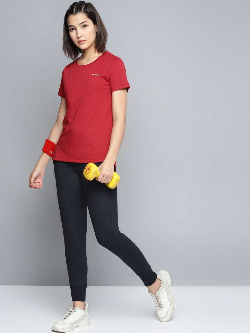 mid rise solid jogger - 18227061 - Standard Image - 3