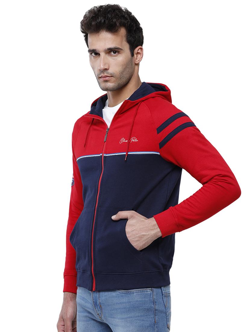 navy-blue color-blocked sweatshirt - 18228941 -  Zoom Image - 0