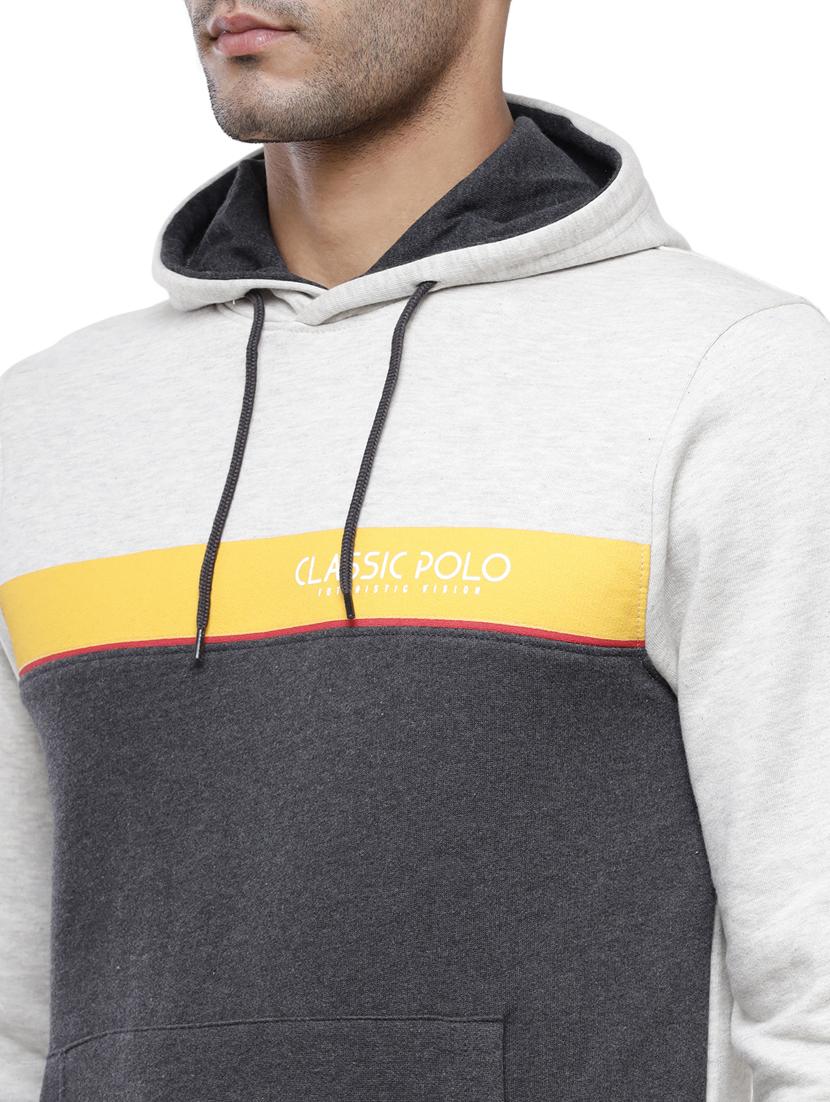 mens color block sweatshirt - 18228945 - Standard Image - 3