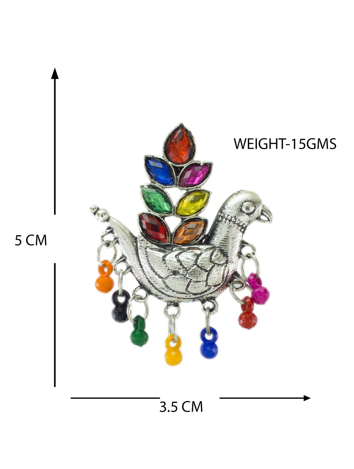 multi colored metal studs earring - 18228981 - Standard Image - 3