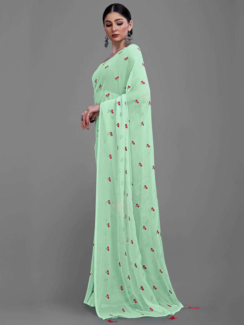 women's embroidered saree - 18229867 - Standard Image - 3