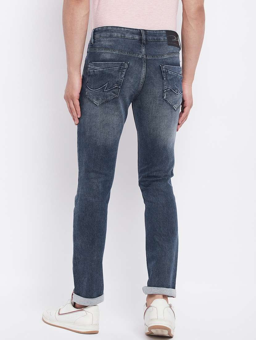 navy-blue plain light-washed jean - 18230302 - Standard Image - 3
