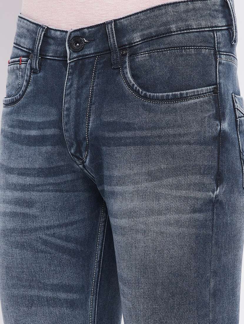 navy-blue plain light-washed jean - 18230302 - Standard Image - 5