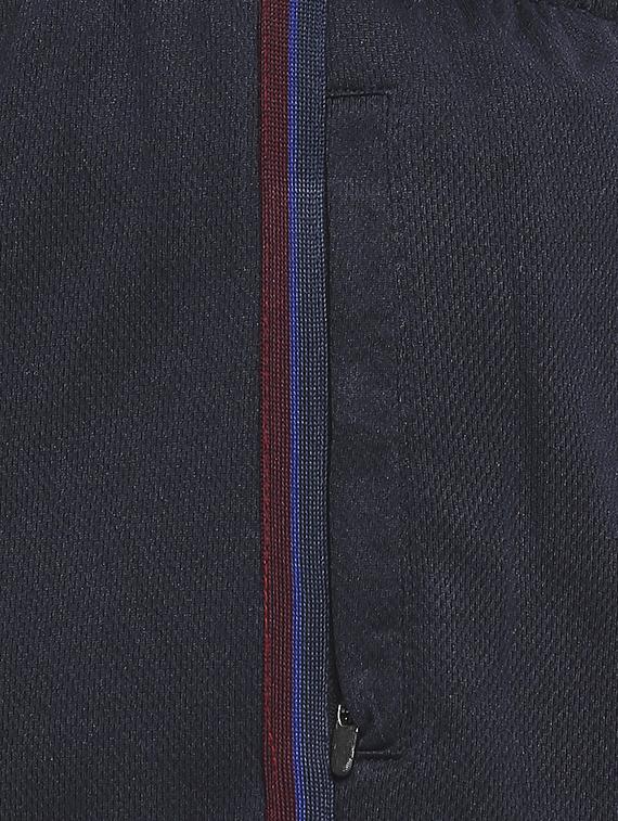 navy blue solid track pant - 18230423 - Standard Image - 3