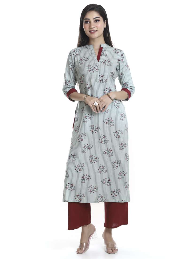 striped kurta pant set - 18230553 - Zoom Image - 0