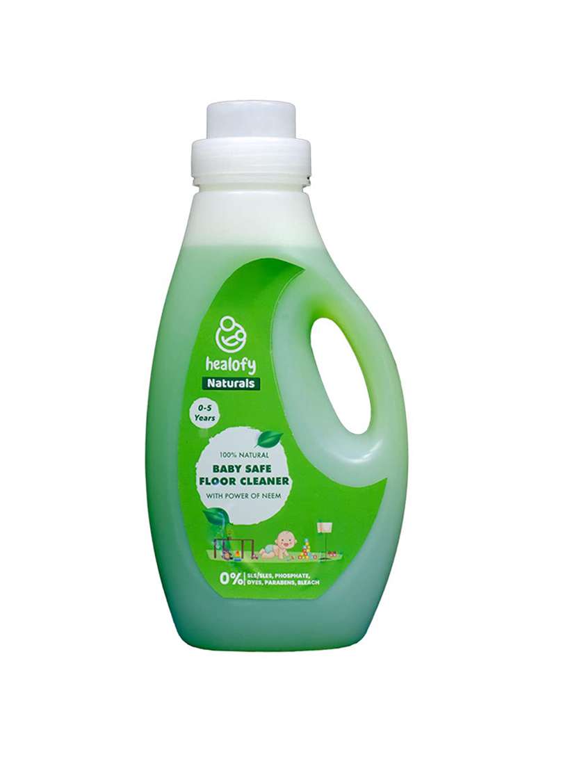healofy naturals baby safe 100% natural disinfectant floor cleaner with power of neem, 500ml