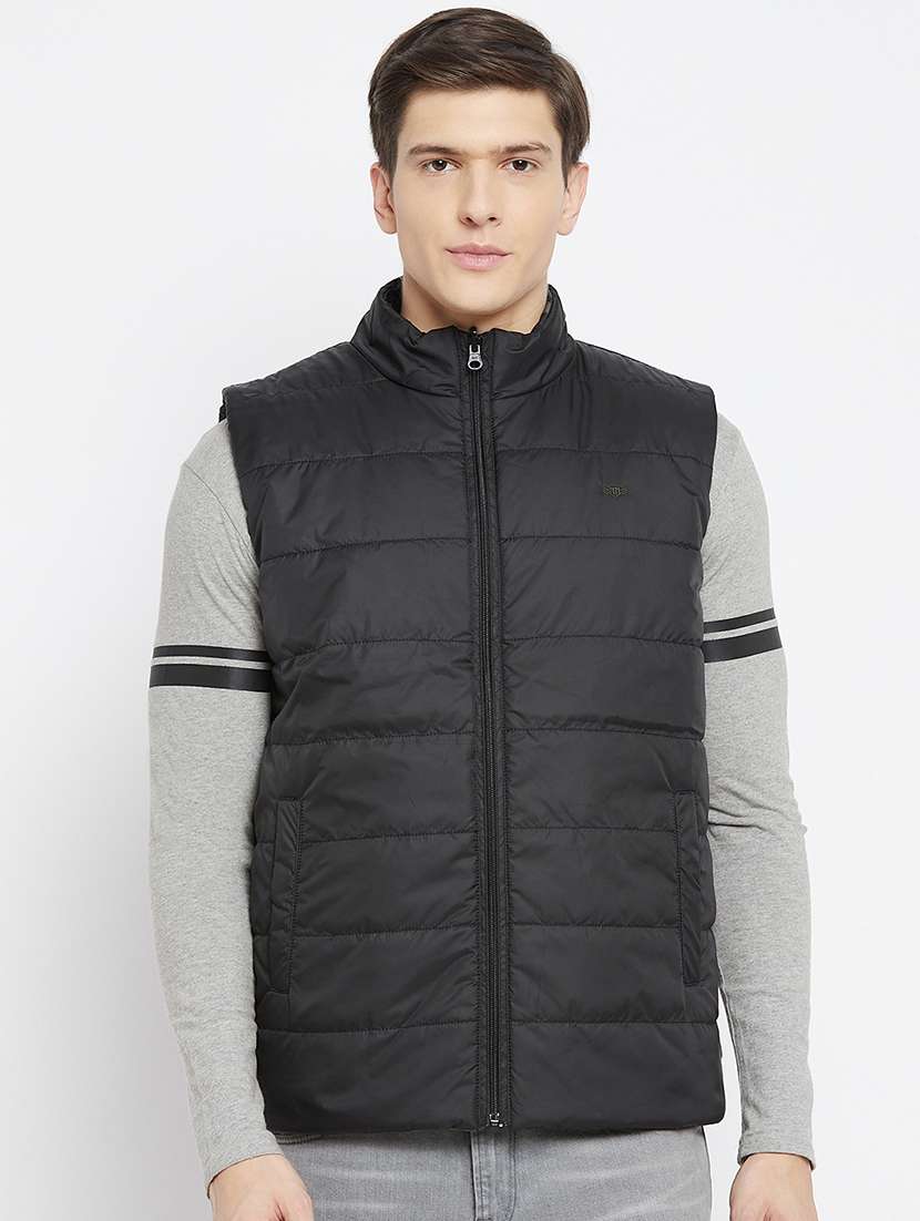 black camouflage reversible quilted jacket - 18231241 -  Standard Image - 3