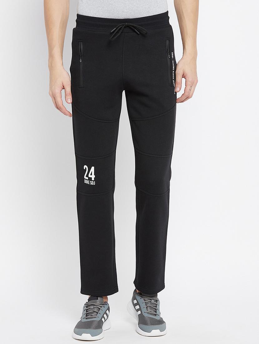 black solid track pant - 18231510 - Zoom Image - 0