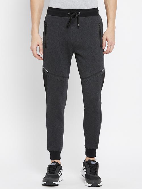 grey color-blocked track pant - 18231514 -  Standard Image - 0