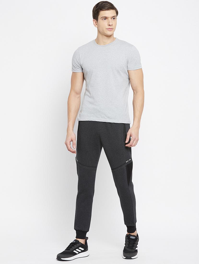 grey color-blocked track pant - 18231514 - Standard Image - 3